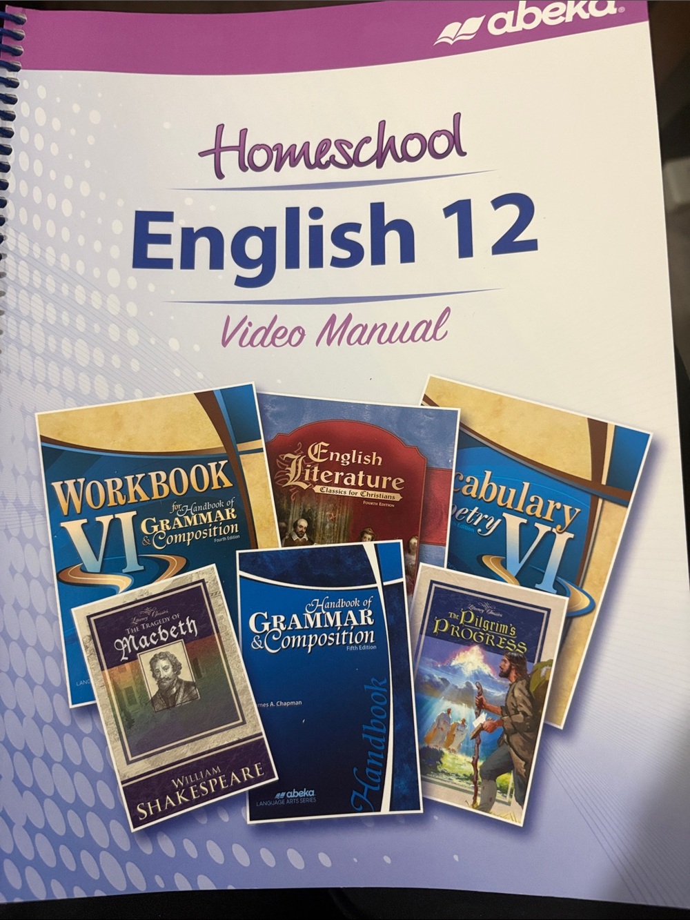 Abeka Homeschool English 12 Video Manual - new